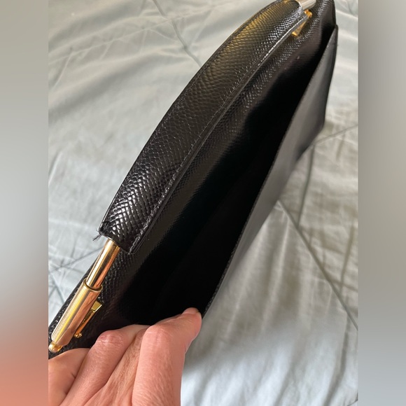 Vintage Ruth Saltz Black and Gold Handbag/Clutch - Picture 4 of 10